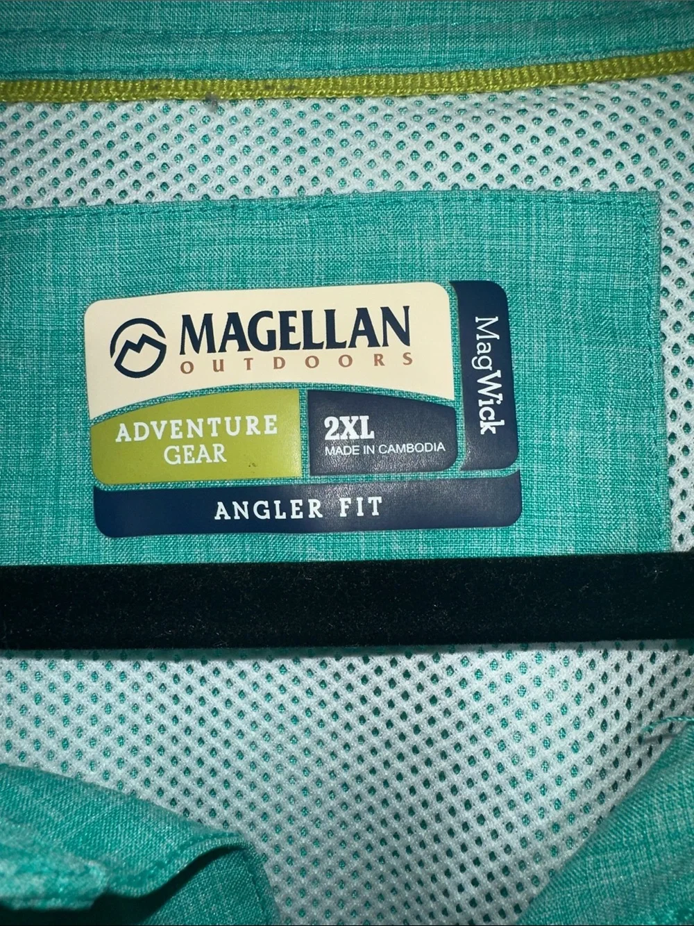 Magellan Outdoors Teal Lightweight Long-Sleeve Shirt Jacket Angler Fit 2XL